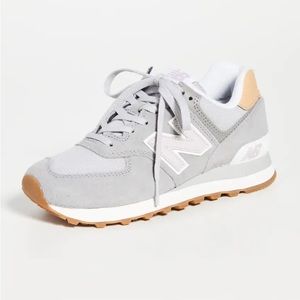 New Balance 574 classic sneakers steel/rose water